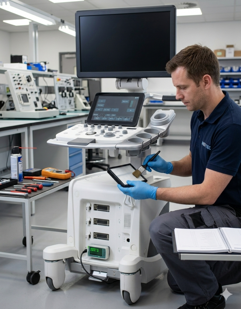 Manutenção preventiva em equipamento médico hospitalar