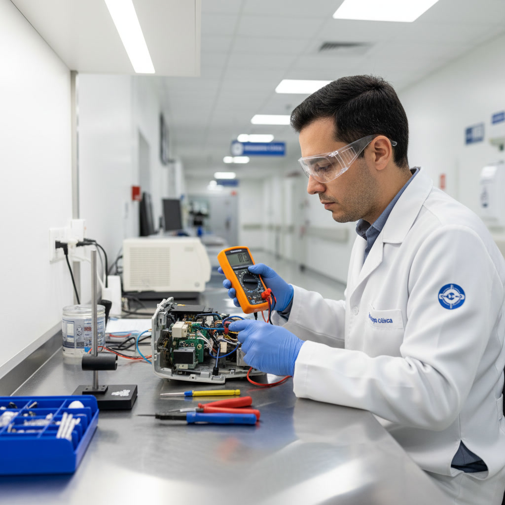 Diagnóstico técnico estruturado em bancada
